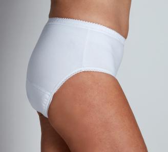 slip blanc de profil