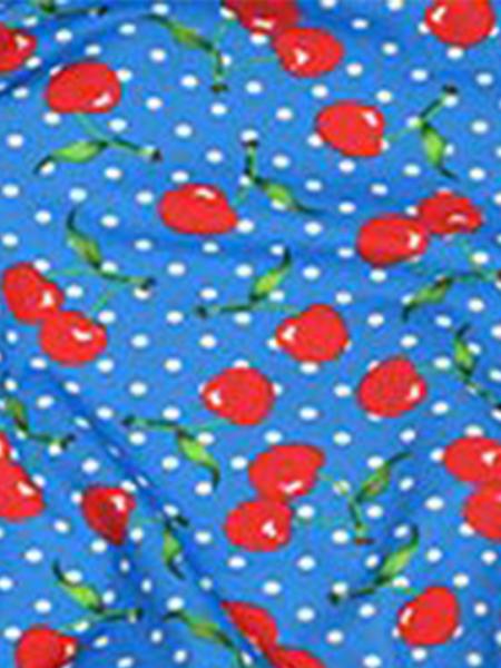 Maillot de bain 1 pièce fille cerise rouge