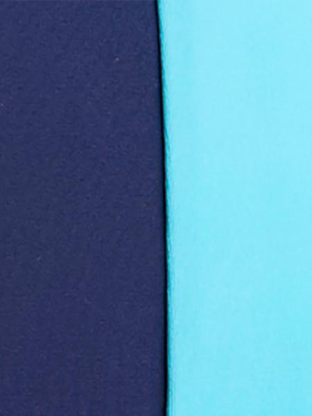 Slip de bain garcon marine turquoise zoom
