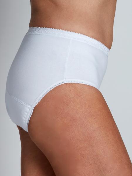 slip blanc de profil
