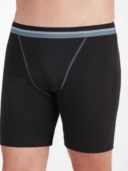boxer noir de trois quart