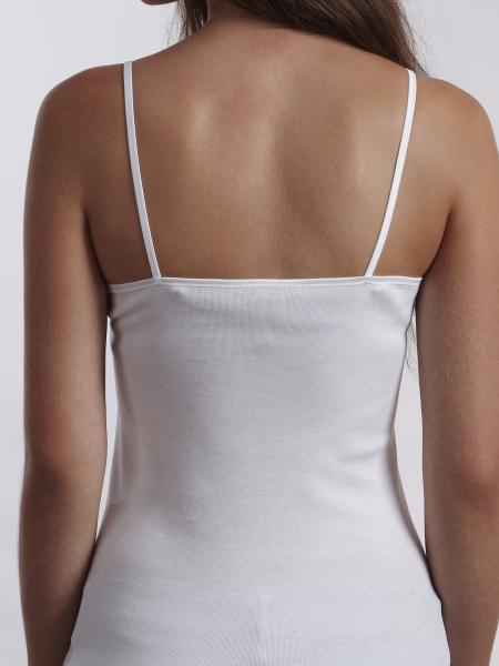 caraco dentelle femme blanc de dos