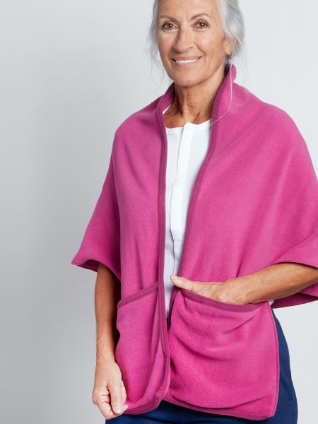 couvre épaules polaire rose