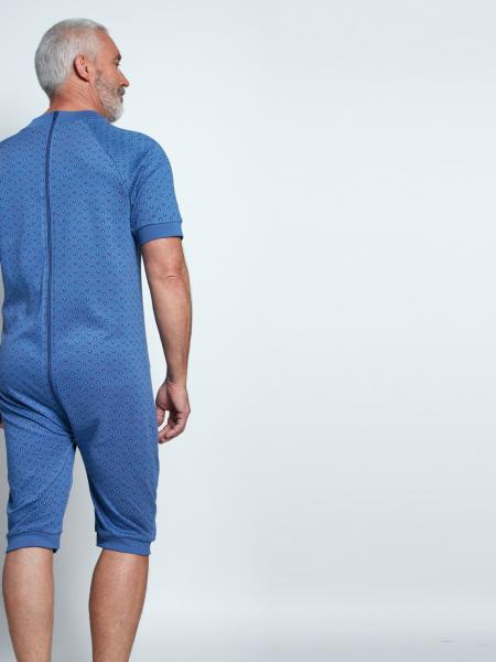 grenouillère adulte incontinence bleu
