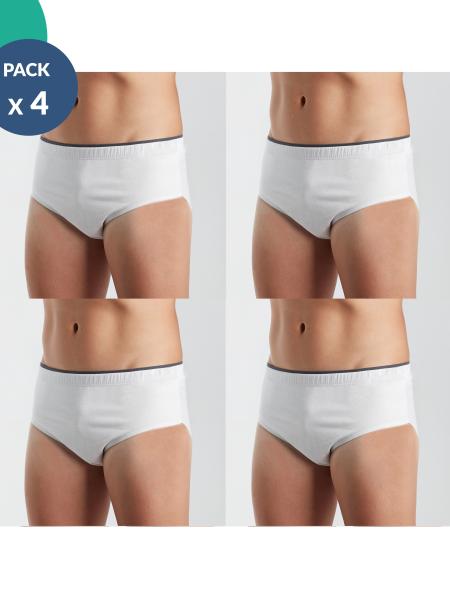 Lot de 4 slips intraversables homme