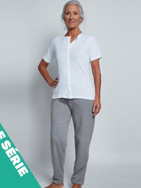 pantalon de confort femme gris